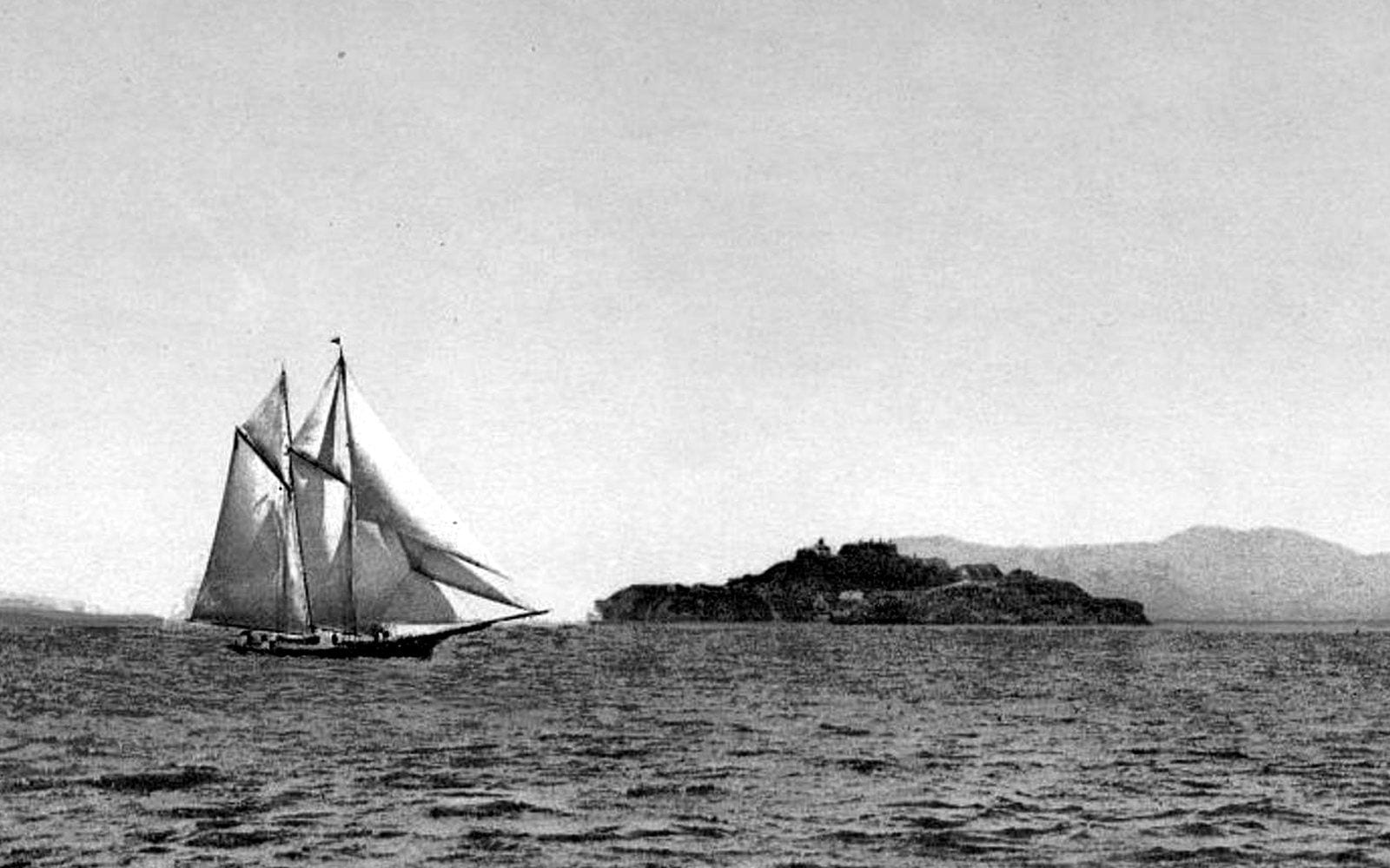 Alcatraz and the Golden Gate, San Francisco, 1898