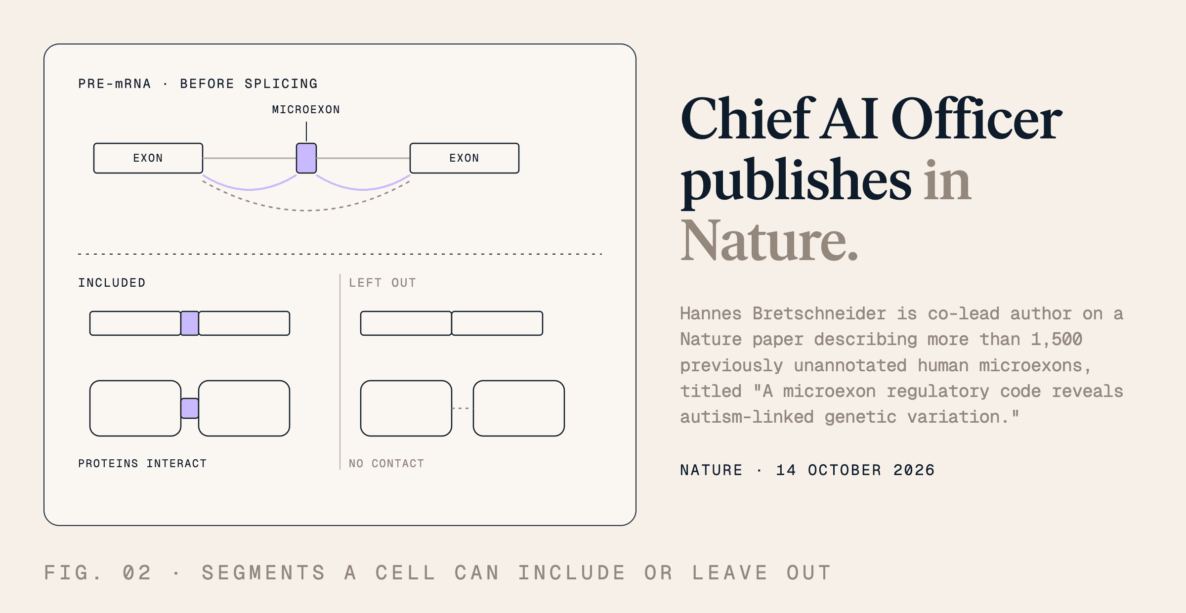 Chief AI Officer publishes in Nature.